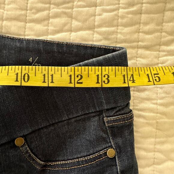 Liverpool Jeans Womens 4/27 Denim Legging Mid Rise Stretch Pull On Dark Wash - Picture 10 of 15